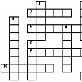 Crossword “types of sports” - Document How to make a crossword on physical education